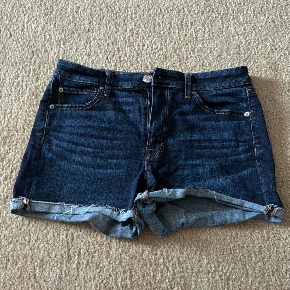 American Eagle hi-rise shortie jean shorts